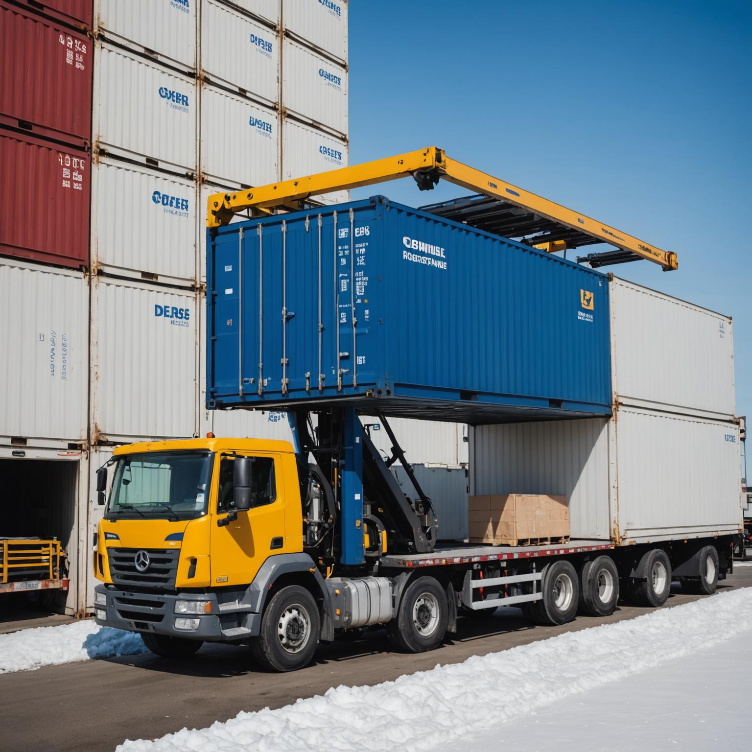 Refrigerated shipping containers for cold chain logistics